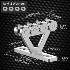 8 Wheel Hoist Trolley – Durable Strut Assembly for Silent, High-Capacity Lifting
