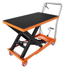 Heavy Duty Hydraulic Scissor Lift Table Cart 500 lbs Capacity 28.5” Max Height