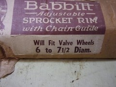 Babbit No. 1-1/2 Adjustable Socket Rim With Chain Guide , 6 To 7-1/2 Diameter