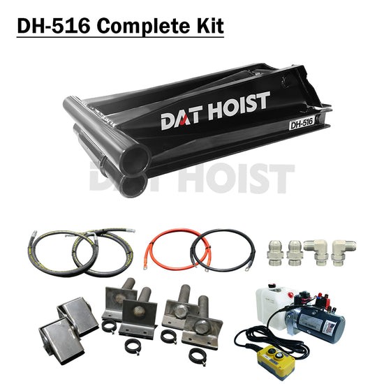 8-Ton Hydraulic Scissor Hoist Kit–Short Lower Arm–Fits 10–14′ Dump Bodies DH-516