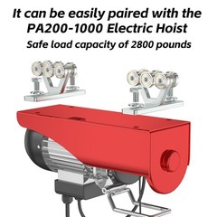 SKTREX 6 Wheel Hoist Trolley with Rollers – Strut Trolley Assembly for Electr…