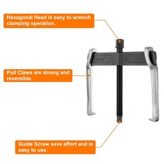 2-Jaw Gear Puller 10″ Carbon Steel Separate Lifting Device Removal Tool
