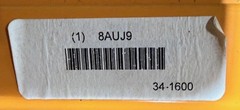 CALDWELL 16-1/4-4 LIFTING BEAM, 500 LB LOAD LIMIT, ADJUSTABLE, 8AUJ9, NEW!