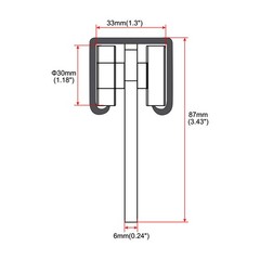 2 Wheel Trolley Assembly Rollers for 1-5/8″ Taller Strut Channel, 2 Pairs
