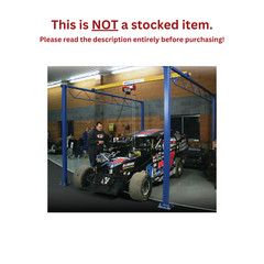 GORBEL SHOP CRANE – 1/2 TON CAPACITY, HEIGHT 10 FT, BRIDGE LENGTH 11 FT