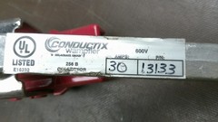 3- Conductix Wampfler, P/N 13133, Insul-8 256B, M-839 Collector Shoes, 30 AMP