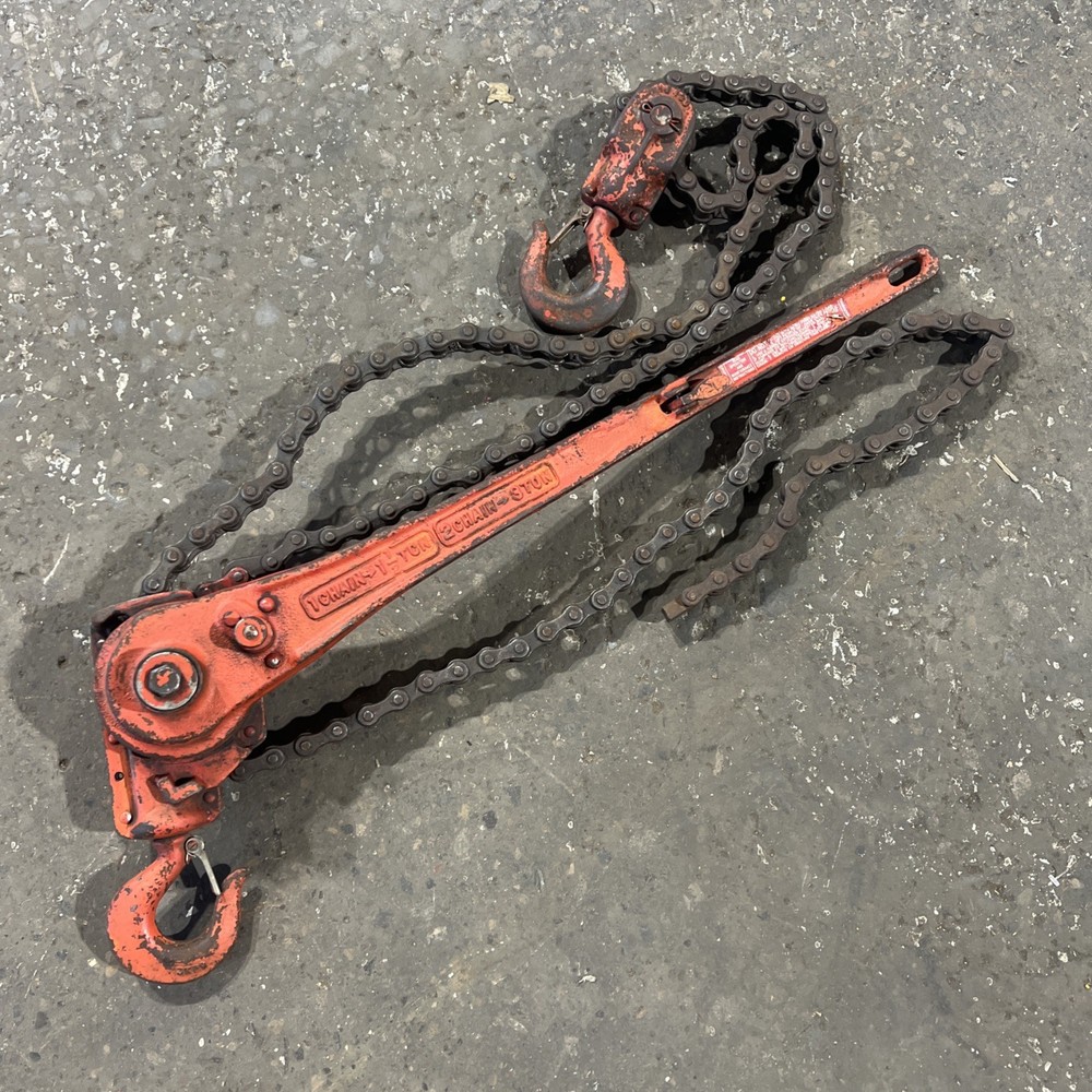Coffing Hoist 1 Chain-1 1/2 Ton 2 Chain-3 Tons Chain Hoist Used Surplus. ID #5