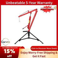 Professional 1000LB Hitch Mount Crane – Hydraulic Lift, 360° Rotation for Pickup