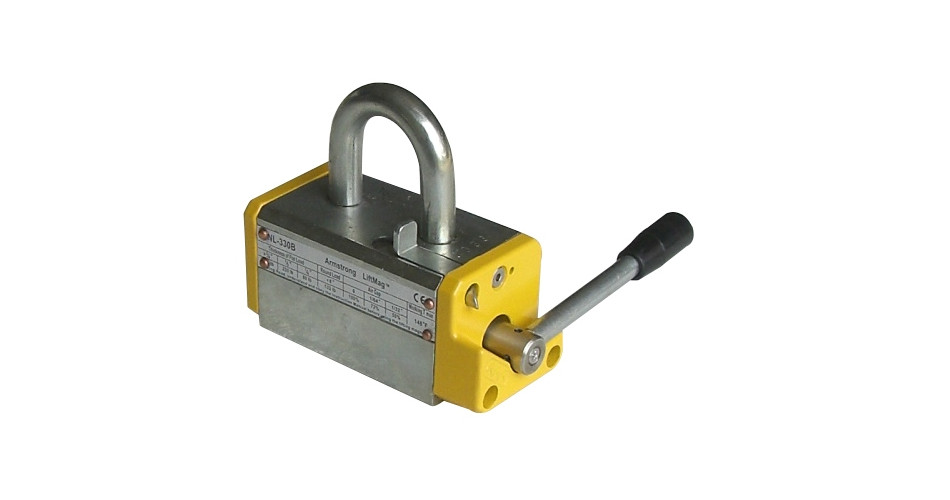 Armstrong Lifting Magnets NL-B 330 lb, 990 lb Breakaway, Limited Lifetime Wrty