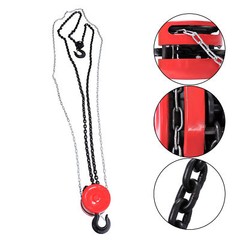 6600lbs 10ft Manual Steel Hand Chain Hoist Puller Block W/ 360° Swivel Hooks