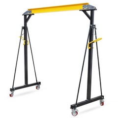 Adjustable 1 Ton Gantry Crane 2200Lbs Capacity, Portable Shop Lift Hoist