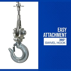 Strongway Electric Cable Hoist, 880-lb. Single-Line Capacity/1760-Lb.