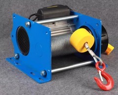Electric Hoist Wire Rope Portable Pipe Seat-Type Small Crane Winch 220V 2-Phase