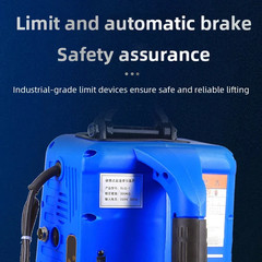 220V Portable Mini Electric Hoist with Wireless Remote Household Small Lifting W
