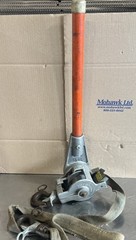 Chance Hoist 1 Ton Hot Stick Ratcheting Strap Hoist. ID 70. Missing Hand Wheel