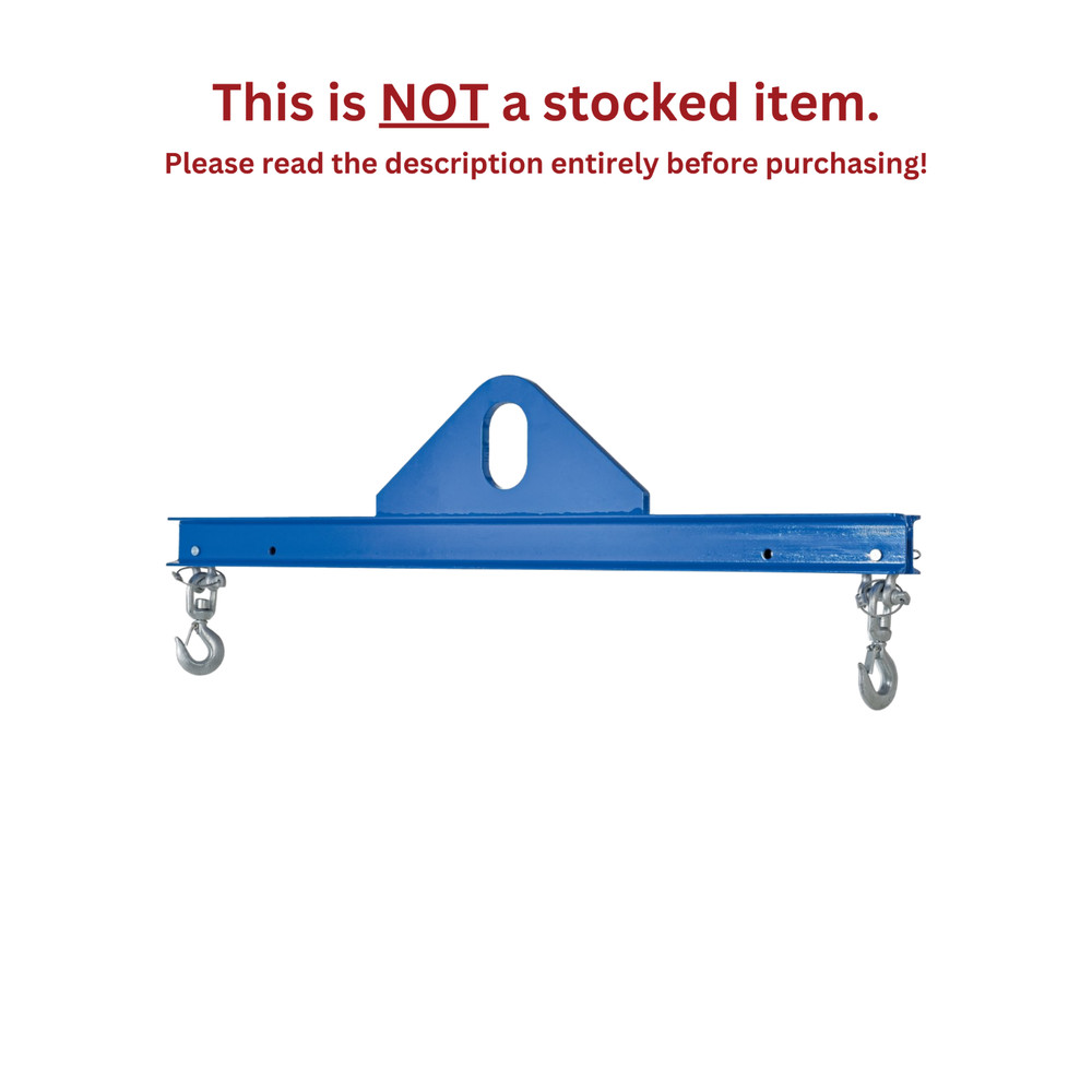 VESTIL ECONOMY SPREADER BEAM – 4000 LB CAPACITY, 144 IN. LENGTH – SBM-40-12