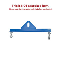 VESTIL ECONOMY SPREADER BEAM – 4000 LB CAPACITY, 144 IN. LENGTH – SBM-40-12