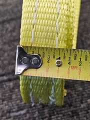 Wear-Flex Sling EN2-0901-6 6ft Nylon Sling Yellow with White Stripes Type V