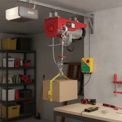 Durable Electric Hoist with Emergency Stop – 2200lbs Capacity & Remote Control