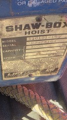 Electric Shaw-Box Winch Ceiling Hoist Wire Rope 1 й 4000lb 2Ton 16Fpm 110101-15