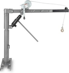 1000 lbs Pickup Truck Bed Crane Hoist | Heavy Duty Steel Manual Lift Jib Crane |
