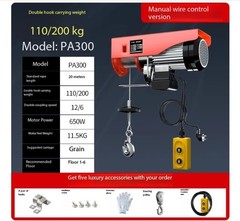 220v Electric Hoist, Household Crane, Winch, Lifting Crane, Small Lift