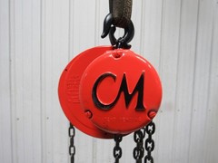 CM Cyclone Model M 1 Ton Manual Chain Fall Hoist 8′ Lift w/Load Limiter Tested