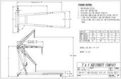 VESTIL ENGINE HOIST/CHERRY PICKER – 1,000-4,000 LB CAPACITY – EHN-40-T