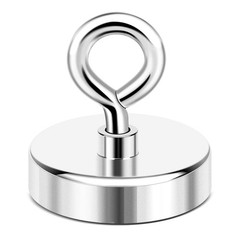 DIYMAG Neodymium Fishing Magnets, 200 lbs(90 44mm(1.75 inches), Single Hole