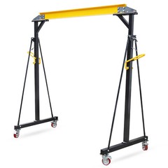 Portable Adjustable Steel Gantry Crane 97″ to 141″ Shop Lift 2200/4400lb Load