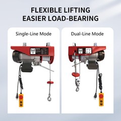 Electric Hoist, 440 lbs Material Handling Tool, 110V Electric Winch with 14ft…