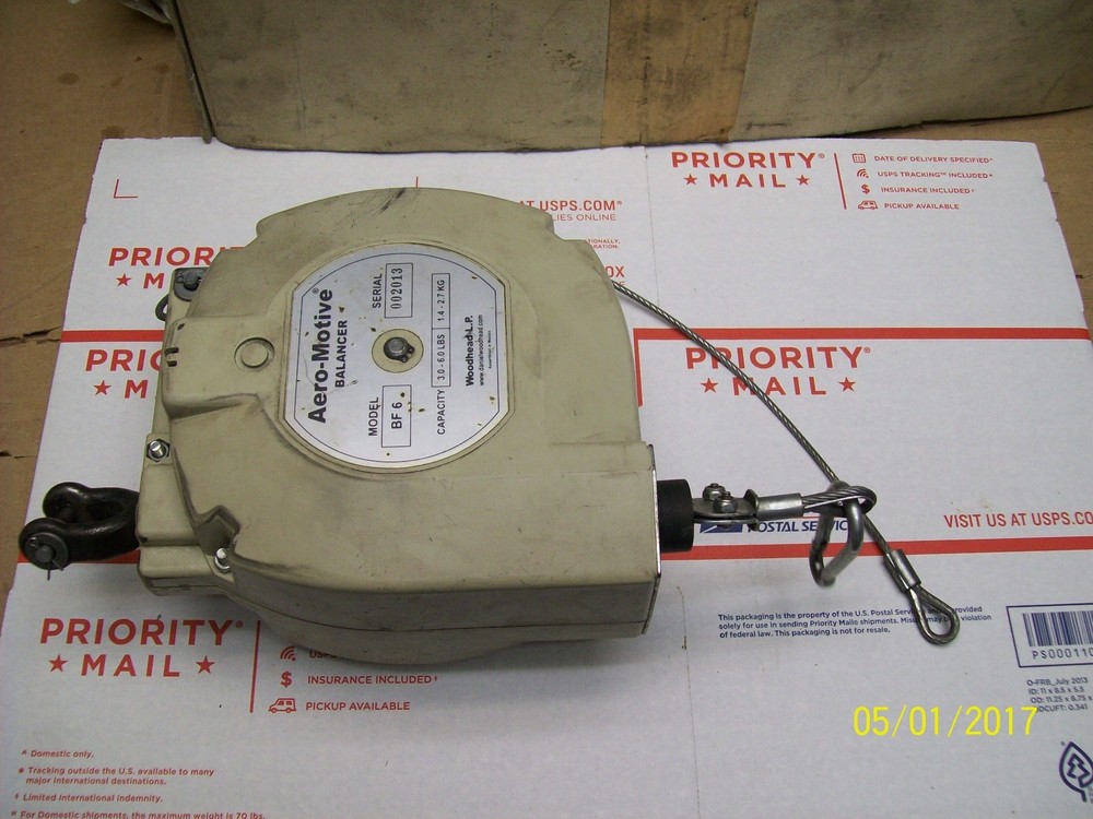 WOODHEAD AERO-MOTIVE BF 6 BF6 TOOL BALANCER 3-6 LB CAPACITY