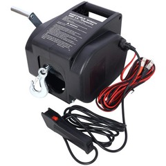 12V Trailer Winch 5000lb – Reversible Boat Winch w/ Galvanized Rope & Remote