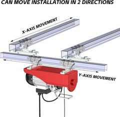 Pack of 2 6 Wheel Hoist Trolleys with Silent Operation – Perfect for Warehouses