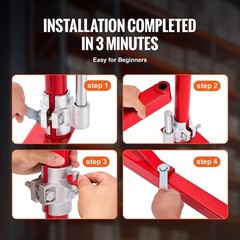 Wall Mount Jib Crane, 1320 lbs Max Load Capacity Electric Scaffolding Lift, E…