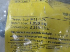 💥NEW ADB 34516 HEAVY DUTY HOIST RING M12-1.75 1050 KG 2315 LBS 37 NM