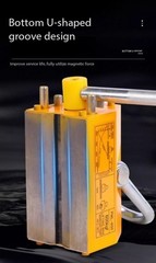 600KG Steel Magnetic Lifter Heavy Duty Crane Hoist Lifting Magnet 1Pcs