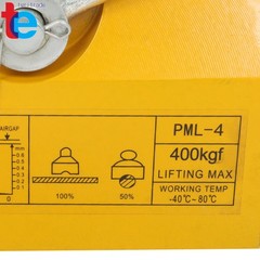 Permanent Magnetic Lifter Lifting Magnet 880 Lbs/400 kg Neodymium Hoist – Yellow