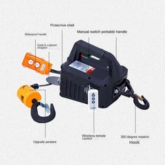 3 IN 1 Remote control 500kg crane hoist wire rope electric hoist household 220v