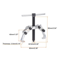 2.36″ 2-Jaw Gear Puller for Bearings Pulley Remove Steel Separate Lifting Device