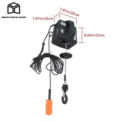 3-in-1 Electric Hoist 1100LBS Dual Remote Overload Protection for Garage