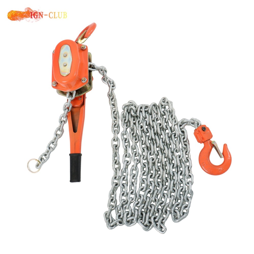 6600lb Capacity 20ft Manual Lever Block Wrench Hoist Steel Chain Hoist G80 Chain