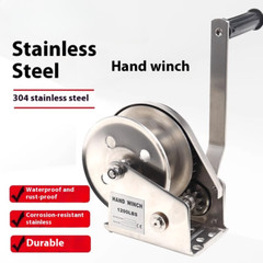 Stainless Steel Hand Winch Manual Winch Small Rustproof Lifting Crane