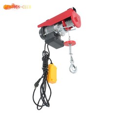 Industrial 110V Electric Winch 440LB Lifting Capacity 14FT Remote Garage Hoist