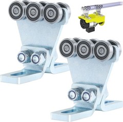 2Pk 6 Wheel Trolley Assembly for Electric Hoist 1-5/8″ Wide Strut Channel Roller