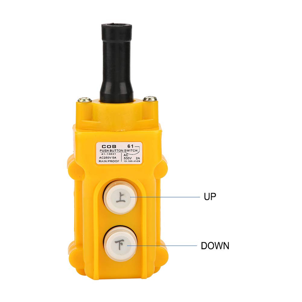 Winch Switch 120V Bo Crane Chain Hoist Push Button Switch Lifting Pendant Rai…