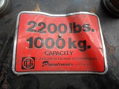Gardner Denver Beam Trolley 2200 lbs, 1000 lb capacity Part No. 527432