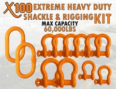 Rigging Shackle Kit Extreme Duty for Jobsite Crane Construction Jobs All Alloy