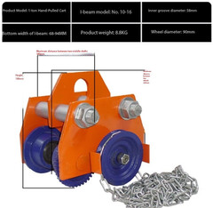 Hand-push Running Car I-beam Pulley Lifting Pulley Hand-pulled Electric Hoist