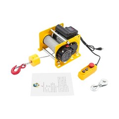 881LBS Electric Hoist Winch Tool Sets With Wired Control & Long Steel Wire Rope